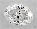 Natural Diamond 0.90 Carats, Oval with  Cut, D Color, SI1 Clarity and Certified by GIA