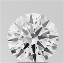 Lab Grown Diamond 2.06 Carats, Round with Ideal Cut, D Color, IF Clarity and Certified by IGI