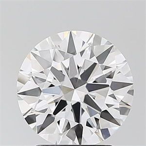 Picture of Lab Grown Diamond 2.06 Carats, Round with Ideal Cut, D Color, IF Clarity and Certified by IGI