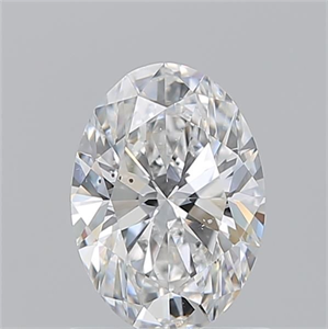 Picture of Natural Diamond 1.03 Carats, Oval with  Cut, E Color, SI1 Clarity and Certified by GIA