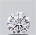 Lab Grown Diamond 1.03 Carats, Round with Ideal Cut, D Color, VVS2 Clarity and Certified by IGI
