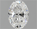 Natural Diamond 1.00 Carats, Oval with  Cut, E Color, VVS2 Clarity and Certified by GIA