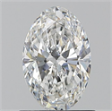 Natural Diamond 0.90 Carats, Oval with  Cut, F Color, VS1 Clarity and Certified by GIA