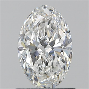 Picture of Natural Diamond 0.90 Carats, Oval with  Cut, F Color, VS1 Clarity and Certified by GIA