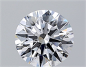 Lab Grown Diamond 1.03 Carats, Round with Ideal Cut, D Color, VVS2 Clarity and Certified by IGI