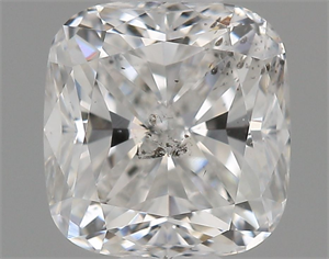 Picture of Natural Diamond 0.53 Carats, Cushion with  Cut, F Color, SI2 Clarity and Certified by IGI