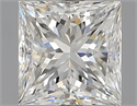 Natural Diamond 1.01 Carats, Princess with  Cut, G Color, VVS1 Clarity and Certified by GIA