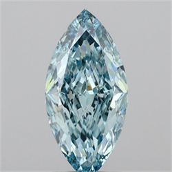 Picture of Lab Grown Diamond 1.30 Carats, Marquise with  Cut, Fancy Vivid Green Color, VVS2 Clarity and Certified by IGI
