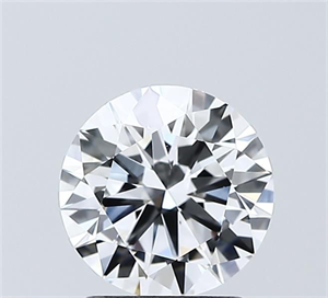 Picture of Lab Grown Diamond 1.50 Carats, Round with Excellent Cut, D Color, VVS2 Clarity and Certified by IGI