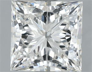 Foto Diamante Natural 1.51 quilates, Princesa , Color E, claridad VS2 y certificado GIA de