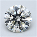 Diamante Natural 2.57 quilates, Redondo , Color J, claridad SI1 y certificado GIA
