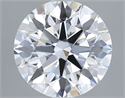 Lab Grown Diamond 2.87 Carats, Round with Ideal Cut, D Color, IF Clarity and Certified by IGI