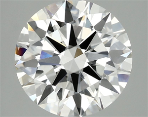 Picture of Lab Grown Diamond 2.94 Carats, Round with Ideal Cut, G Color, VS1 Clarity and Certified by IGI