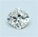 Natural Diamond 0.81 Carats, Cushion with  Cut, K Color, SI1 Clarity and Certified by GIA