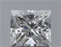 Diamante Natural 0.70 quilates, Princesa , Color E, claridad VS2 y certificado GIA