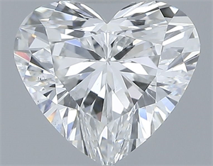 Picture of Natural Diamond 0.56 Carats, Heart with  Cut, F Color, SI1 Clarity and Certified by GIA