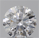 Lab Grown Diamond 1.02 Carats, Round with Ideal Cut, D Color, VVS1 Clarity and Certified by IGI