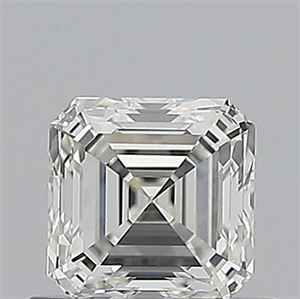Picture of Natural Diamond 0.63 Carats, Asscher with  Cut, H Color, VVS1 Clarity and Certified by GIA