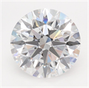 Lab Grown Diamond 3.26 Carats, Round with Excellent Cut, D Color, IF Clarity and Certified by IGI