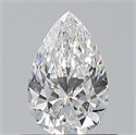 Natural Diamond 0.60 Carats, Pear with  Cut, D Color, VS1 Clarity and Certified by GIA