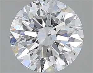 Picture of Natural Diamond 1.70 Carats, Round with Excellent Cut, D Color, SI2 Clarity and Certified by GIA