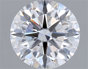 Picture of Lab Grown Diamond 3.07 Carats, Round with Ideal Cut, E Color, VVS2 Clarity and Certified by IGI