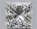 Natural Diamond 1.70 Carats, Princess with  Cut, H Color, VS2 Clarity and Certified by GIA