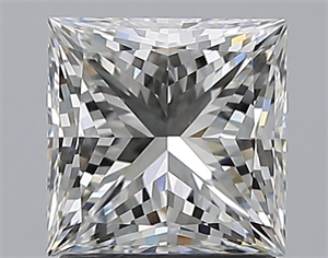 Picture of Natural Diamond 1.70 Carats, Princess with  Cut, H Color, VS2 Clarity and Certified by GIA