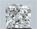 Natural Diamond 1.01 Carats, Princess with  Cut, I Color, VS1 Clarity and Certified by GIA