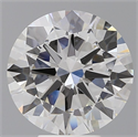 Lab Grown Diamond 6.10 Carats, Round with Excellent Cut, F Color, VVS2 Clarity and Certified by IGI