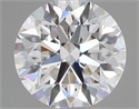 Lab Grown Diamond 1.04 Carats, Round with Excellent Cut, D Color, VVS2 Clarity and Certified by IGI