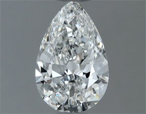 Picture of Natural Diamond 0.61 Carats, Pear with  Cut, F Color, VS2 Clarity and Certified by GIA