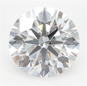 Picture of Lab Grown Diamond 3.45 Carats, Round with Ideal Cut, D Color, VVS1 Clarity and Certified by IGI