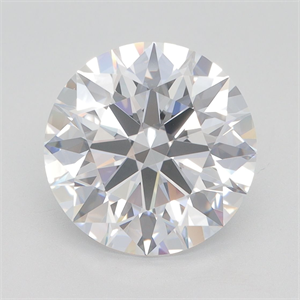 Picture of Lab Grown Diamond 4.30 Carats, Round with Excellent Cut, D Color, VVS1 Clarity and Certified by GIA