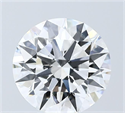 Lab Grown Diamond 6.05 Carats, Round with Ideal Cut, E Color, VS1 Clarity and Certified by IGI