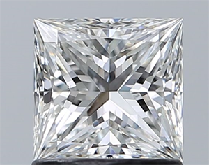 Picture of Natural Diamond 1.02 Carats, Princess with  Cut, G Color, VS2 Clarity and Certified by GIA