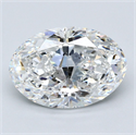 Diamante Natural 4.02 quilates, Ovalado , Color F, claridad SI1 y certificado GIA