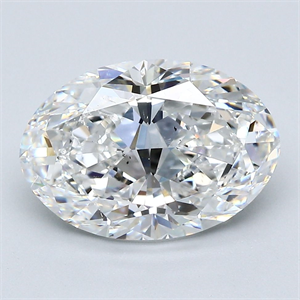 Foto Diamante Natural 4.02 quilates, Ovalado , Color F, claridad SI1 y certificado GIA de