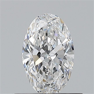 Picture of Natural Diamond 0.50 Carats, Oval with  Cut, D Color, VVS1 Clarity and Certified by GIA