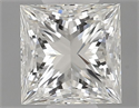 Natural Diamond 0.51 Carats, Princess with  Cut, I Color, VVS1 Clarity and Certified by GIA