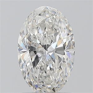 Picture of Natural Diamond 1.00 Carats, Oval with  Cut, H Color, SI1 Clarity and Certified by GIA