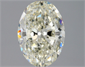 Natural Diamond 2.00 Carats, Oval with  Cut, K Color, SI2 Clarity and Certified by HRD