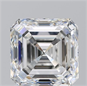 Natural Diamond 1.59 Carats, Asscher with  Cut, F Color, VS2 Clarity and Certified by GIA