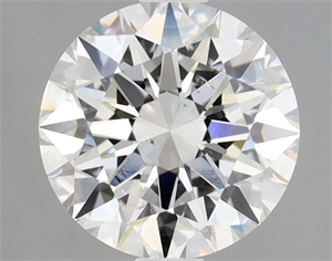 Picture of Natural Diamond 1.00 Carats, Round with Excellent Cut, H Color, SI1 Clarity and Certified by GIA
