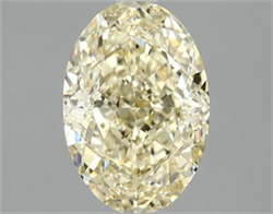 Picture of Lab Grown Diamond 2.09 Carats, Oval with  Cut, Fancy Intense Yellow Color, VS2 Clarity and Certified by IGI