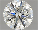 Diamante Natural 0.66 quilates, Redondo , Color K, claridad VVS1 y certificado GIA