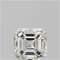 Diamante Natural 0.90 quilates, Asscher , Color I, claridad VVS2 y certificado GIA