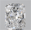 Natural Diamond 1.80 Carats, Radiant with  Cut, D Color, VS2 Clarity and Certified by GIA