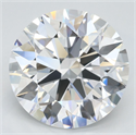Lab Grown Diamond 3.52 Carats, Round with Ideal Cut, D Color, IF Clarity and Certified by IGI