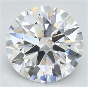 Picture of Lab Grown Diamond 3.52 Carats, Round with Ideal Cut, D Color, IF Clarity and Certified by IGI